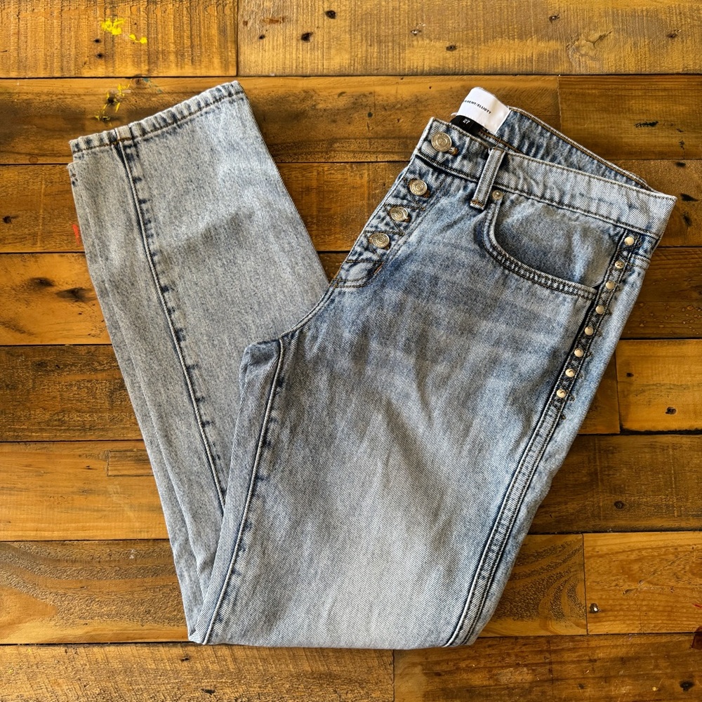 Current/Elliot Studded Light Blue Jeans
